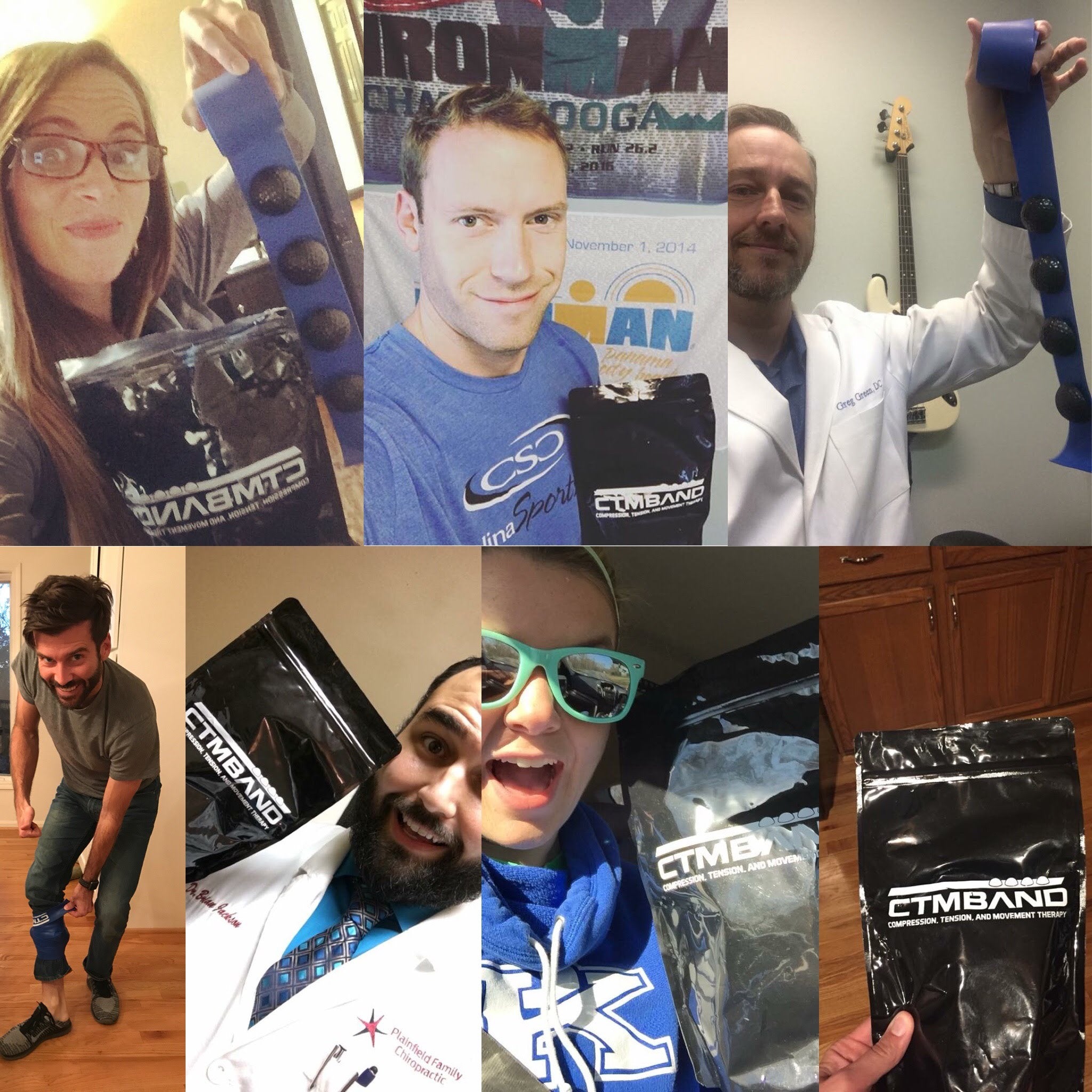 Image. The CTM Band is a soft tissue massage tool, achilles massage tool, hamstring massage tool, etc. It helps with pain on top of kneecap, patellofemoral pain syndrome, sore knees from running and many others. Get rid of sore muscles fast.